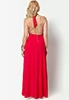 Split red maxi dress Isabella