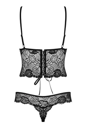 Teddy lace Alluria Black