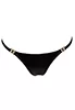 Wetlook thong with gold clasp