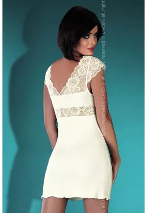 White lace chemise with small sleeves