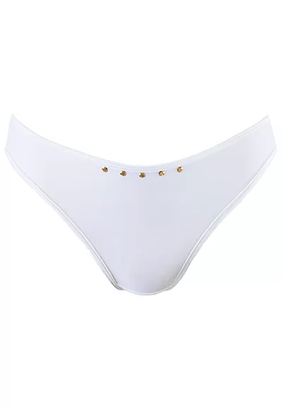 White strappy thong