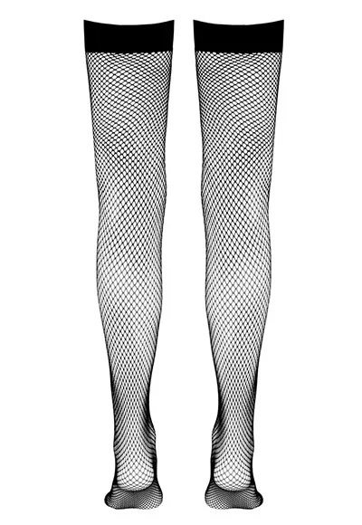 Black Hold up fishnet stockings