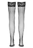 Black stay up fishnet stockings