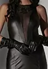 Black wetlook Dress Corinne