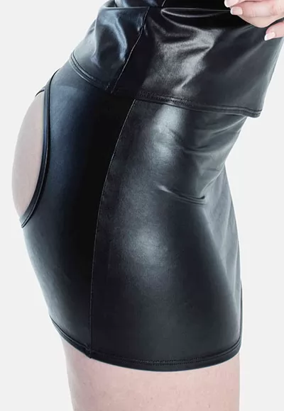 Andrea wetlook skirt