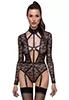 Low cut harness lace Bodysuit