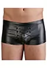 Mens wet look brief with lace up
