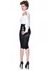 Ornella false leather pencil Skirt