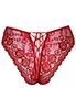 Red lace crotchless Panty