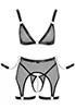 Sexy fishnet bra set 3p