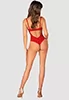 Chilisa red crotchless Bodysuit