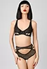 Elf Zhou Open bra Jet Black