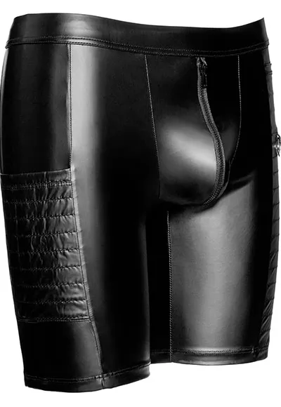 Hot cycling shorts with a zip