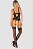 Nesari black Basque and Thong