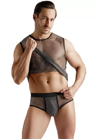 Rhinestone briefs for men