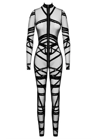 Sexy catsuit zipped Bondesque
