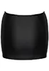 Rhinestone zip mini skirt
