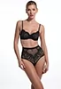 Rivoli black high waisted Brazilian Brief