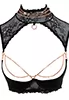 Sensual shelf bra and suspender belt