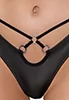 False leather bra and thong set