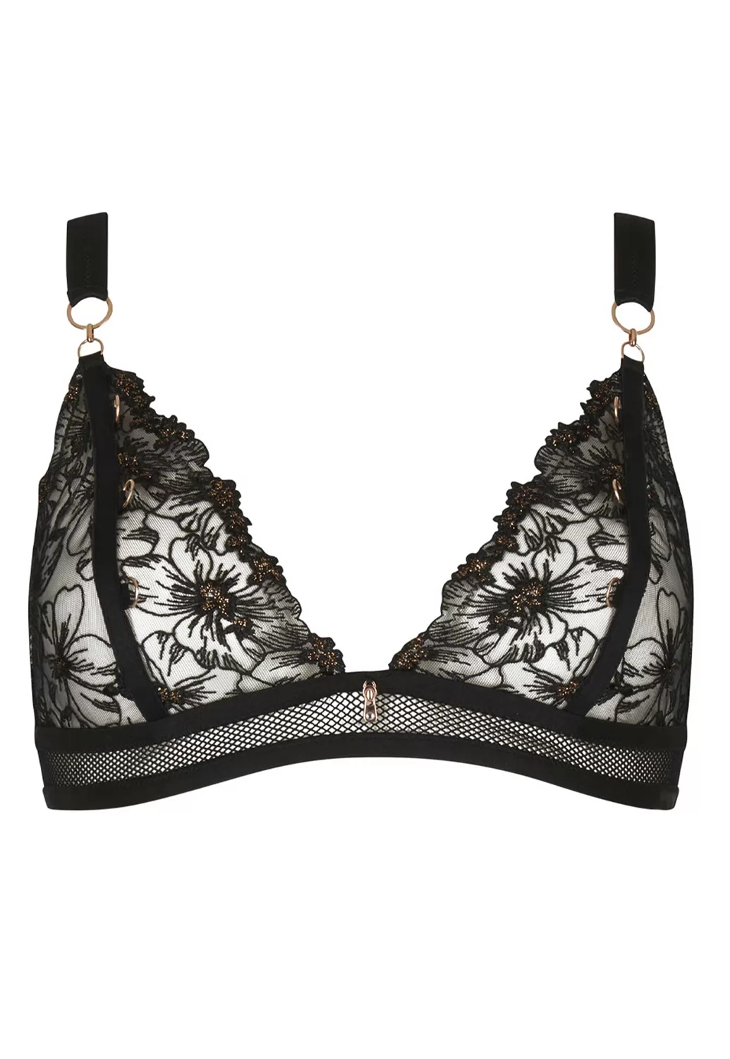 Ivy embroidery bralette