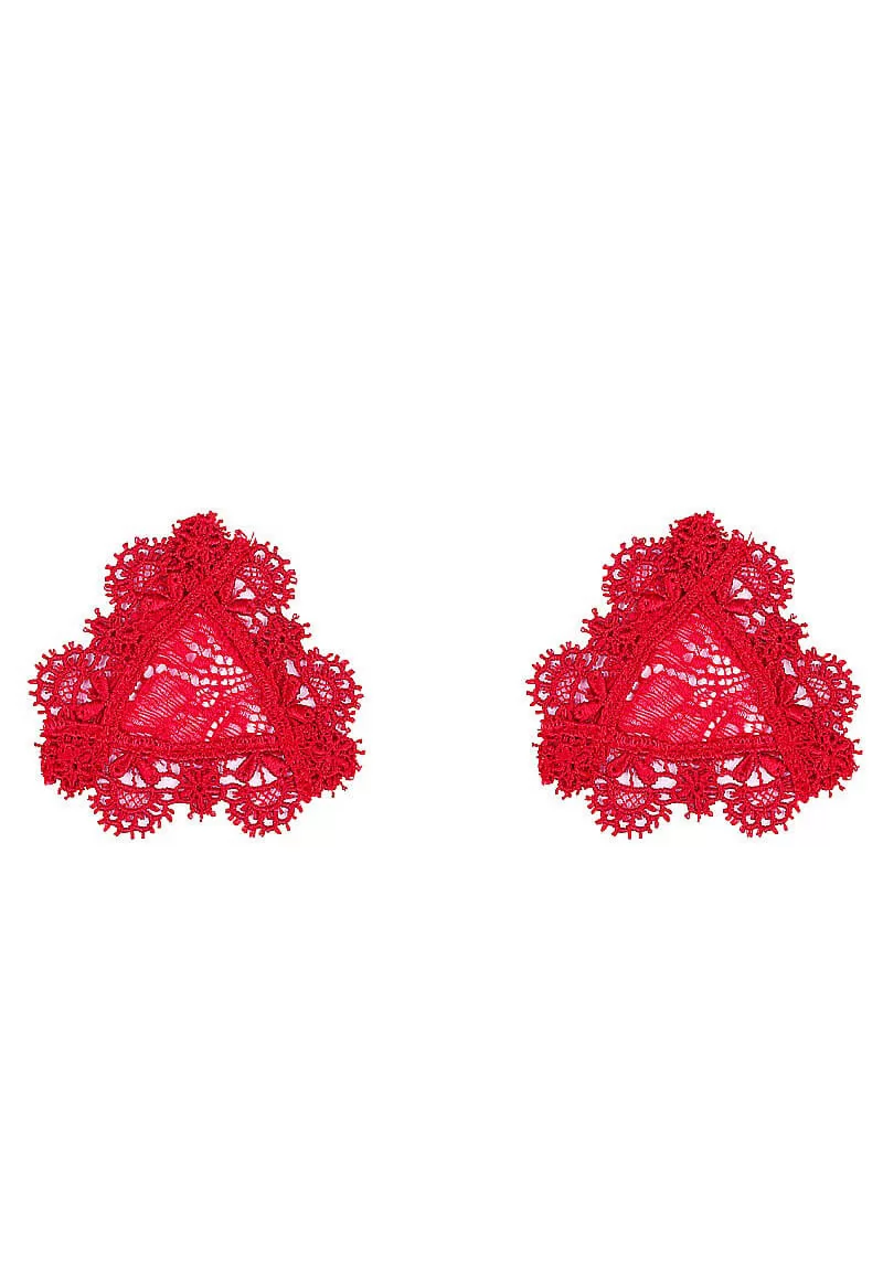 Elixir red triangle nipple covers