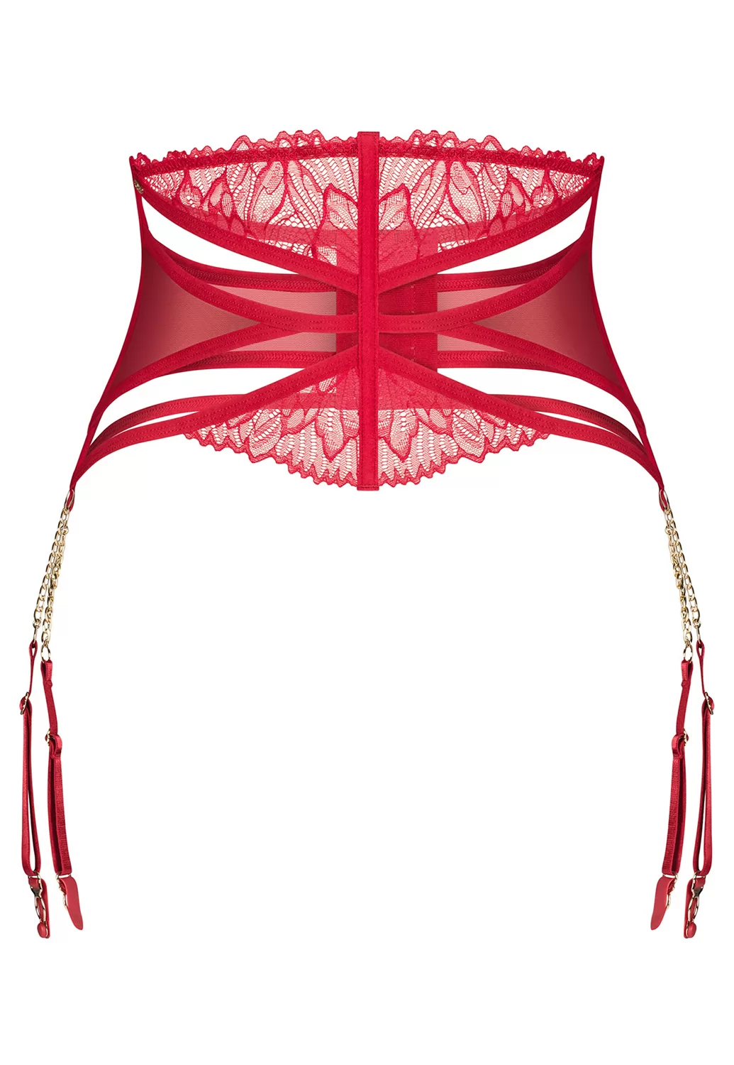 Matildea red garter belt