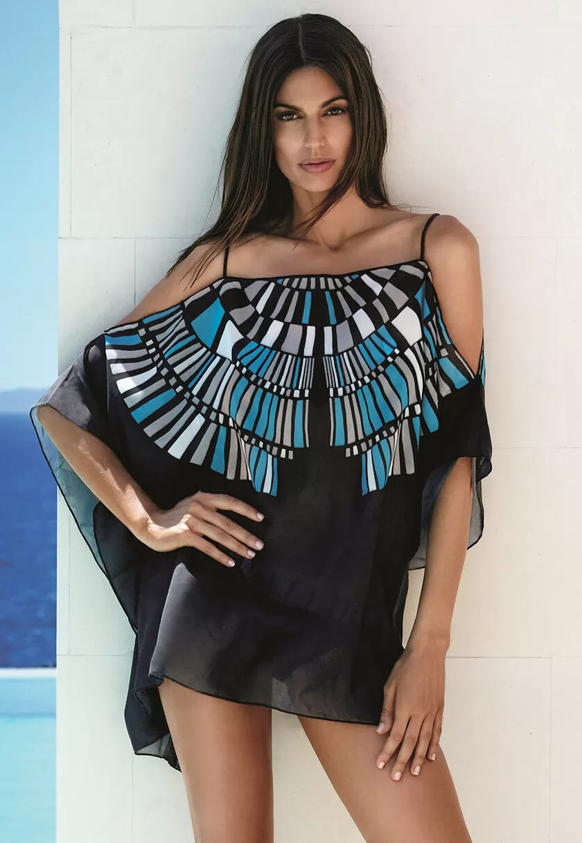 Mare Geometrica black caftan