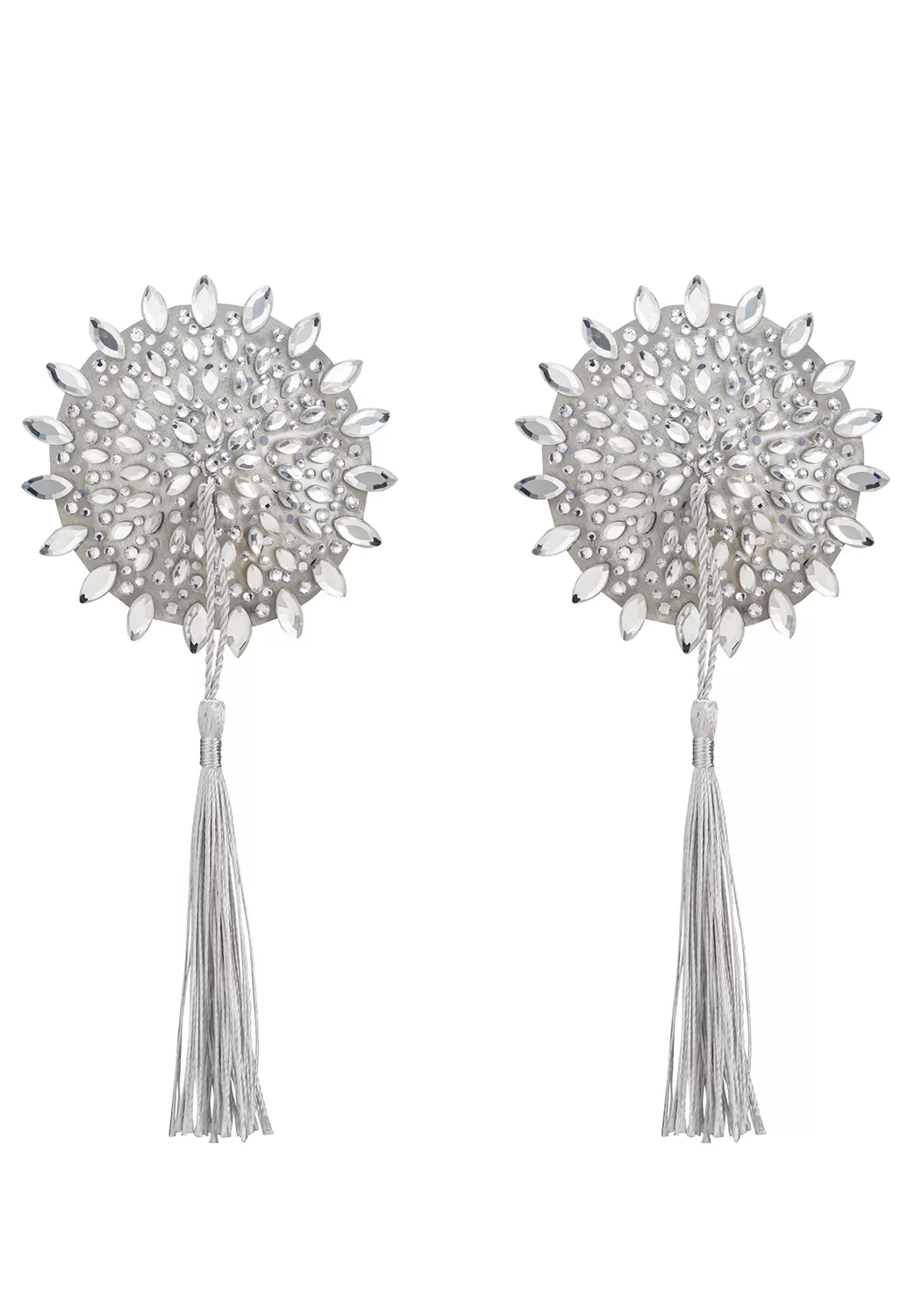 White nipple covers tassel Mistiqua