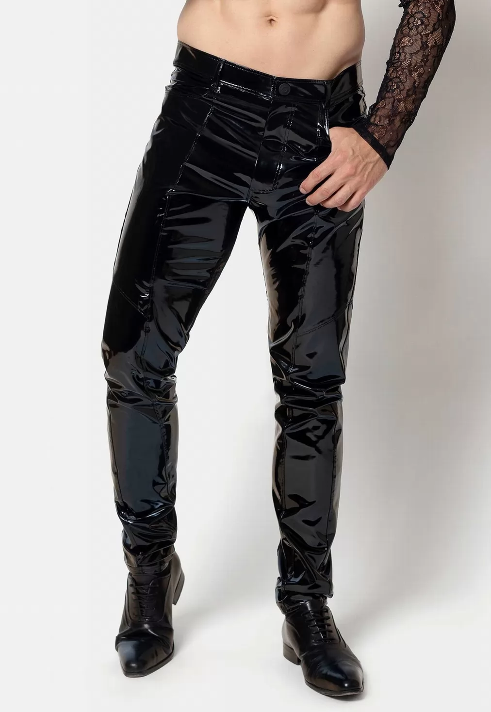 Alrik vinyl lace trousers
