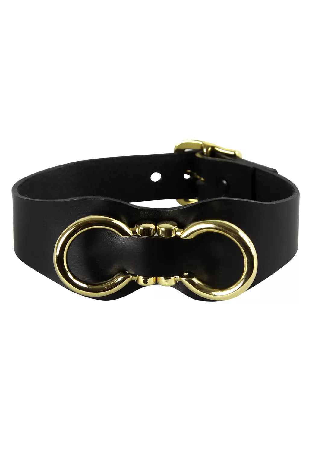 Elf Zhou Monarch Choker Black Leather