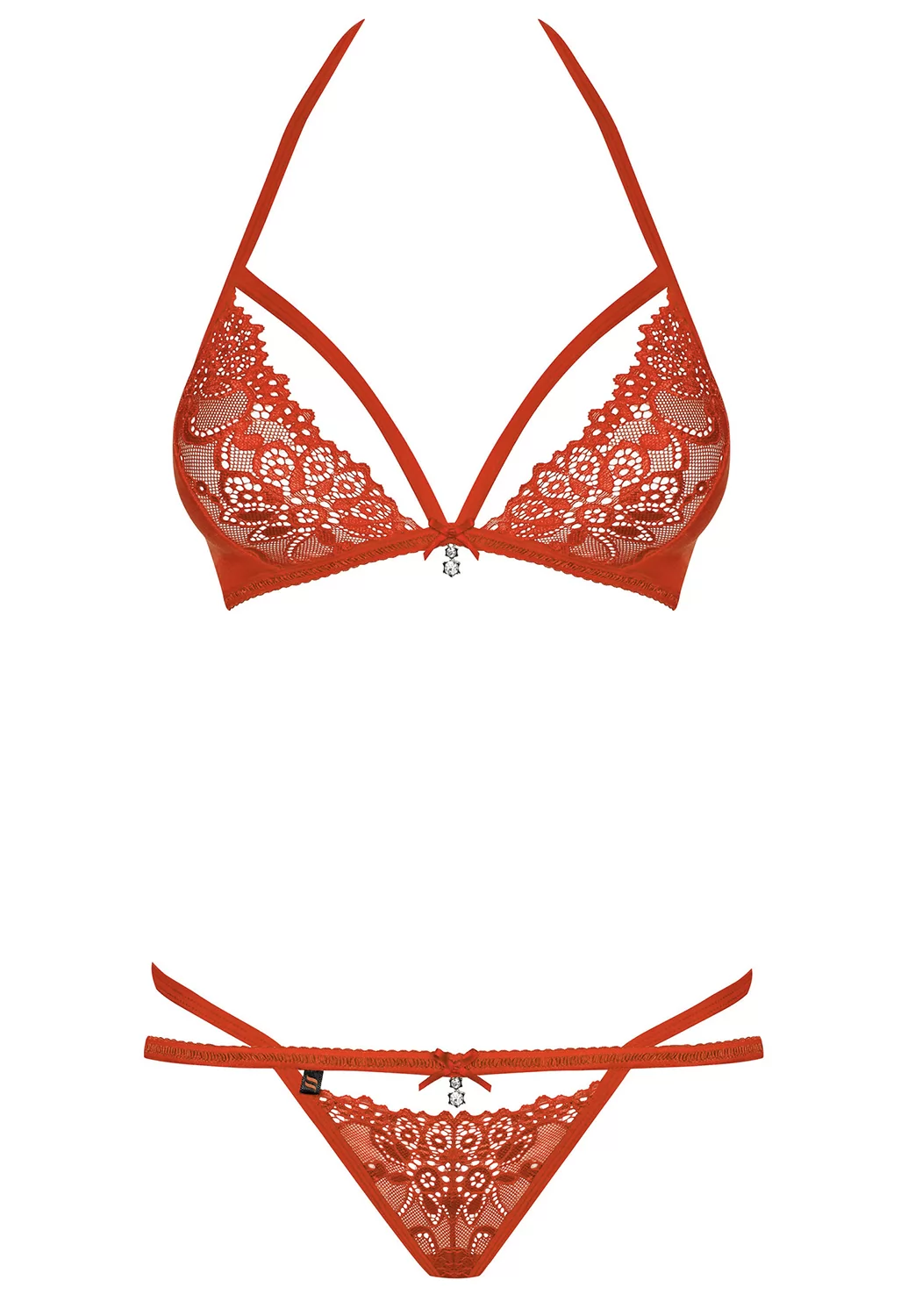 Lace Bra set 2 pcs Red 838