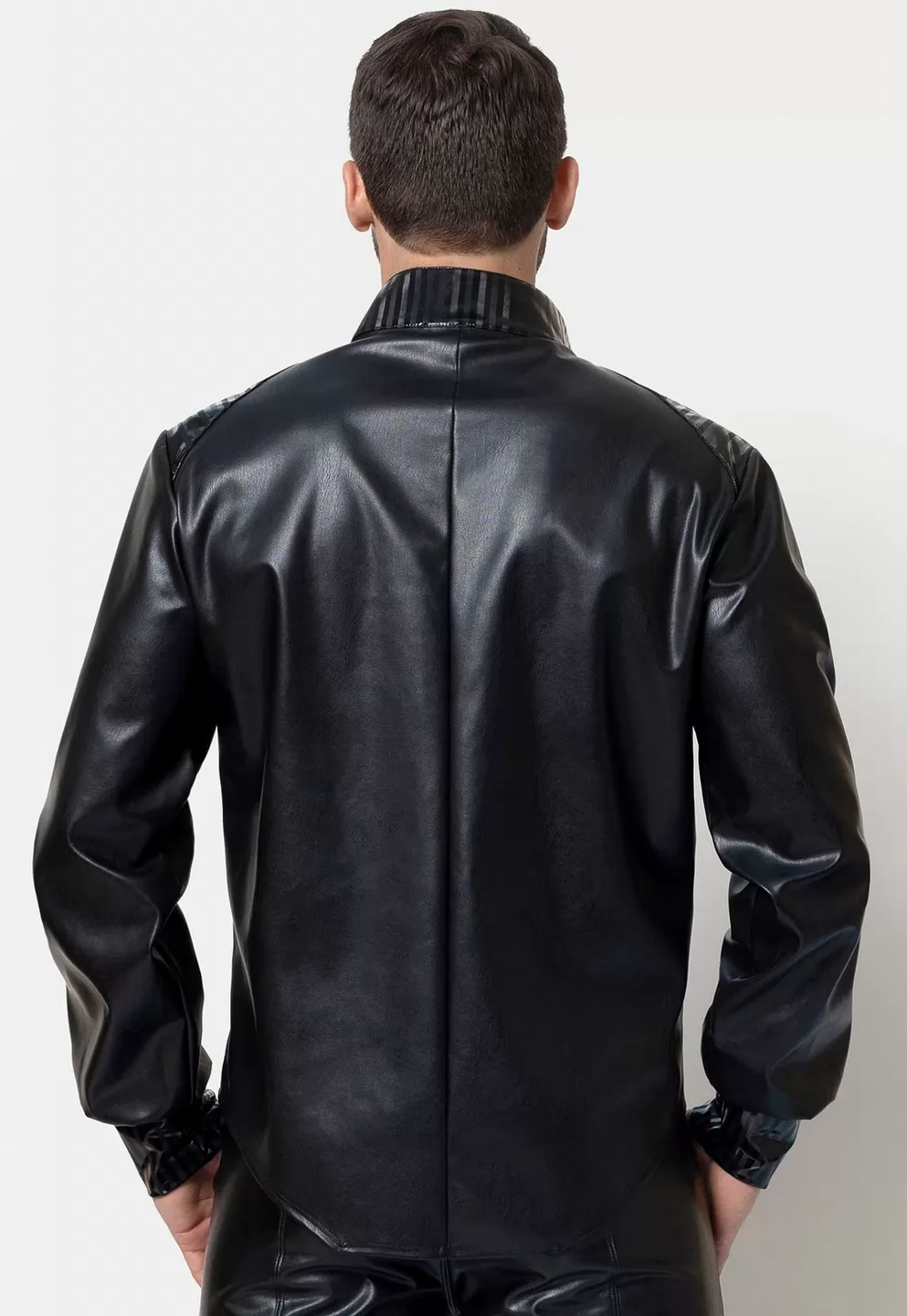 Magnus faux leather shirt