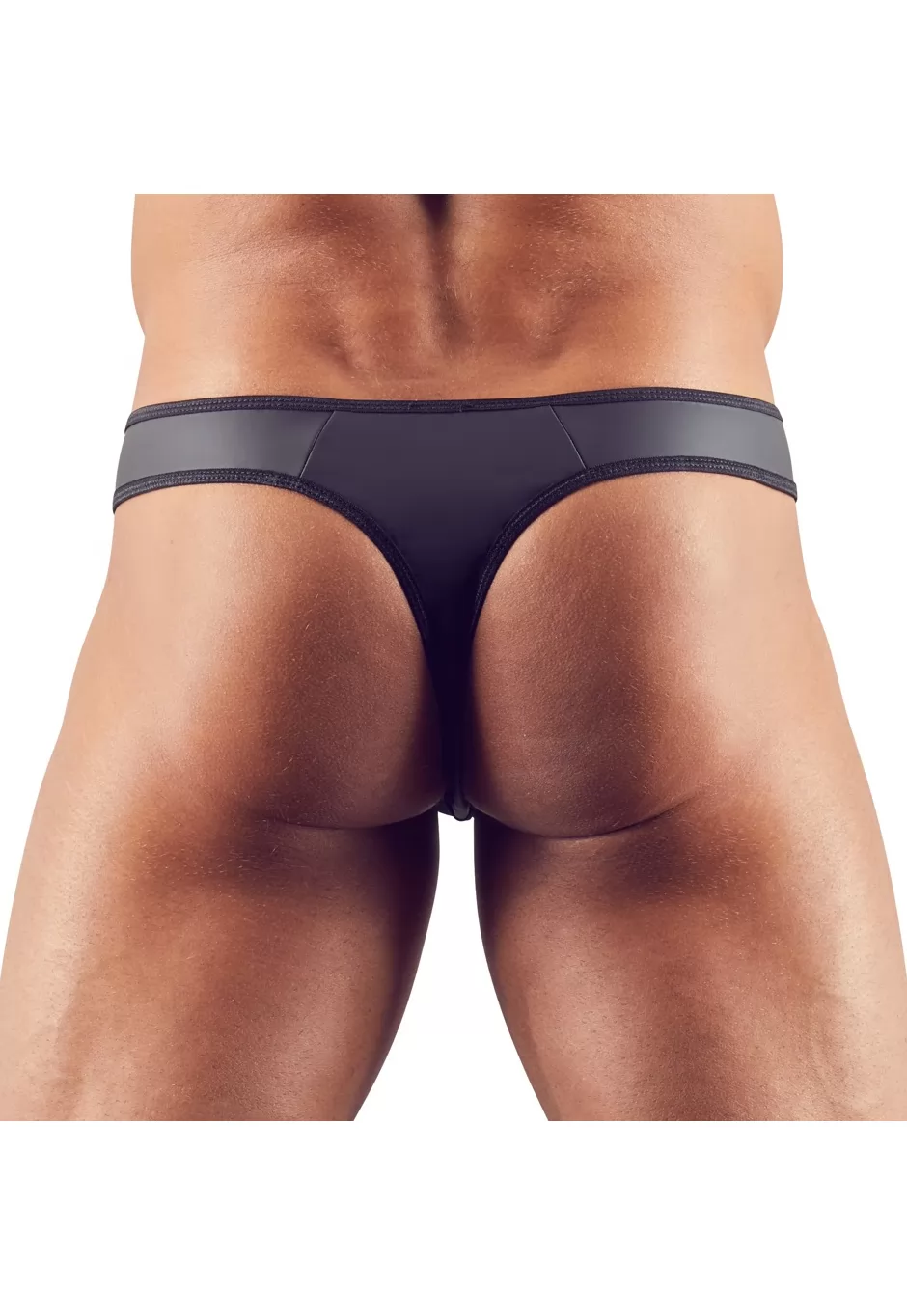 Mens powernet matte material thong