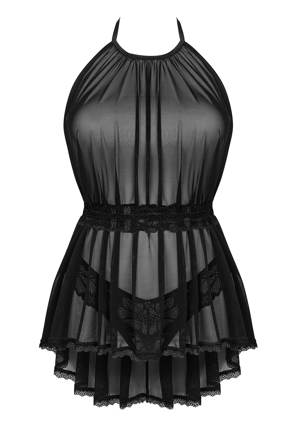 Serafia sheer Chemise and Thong