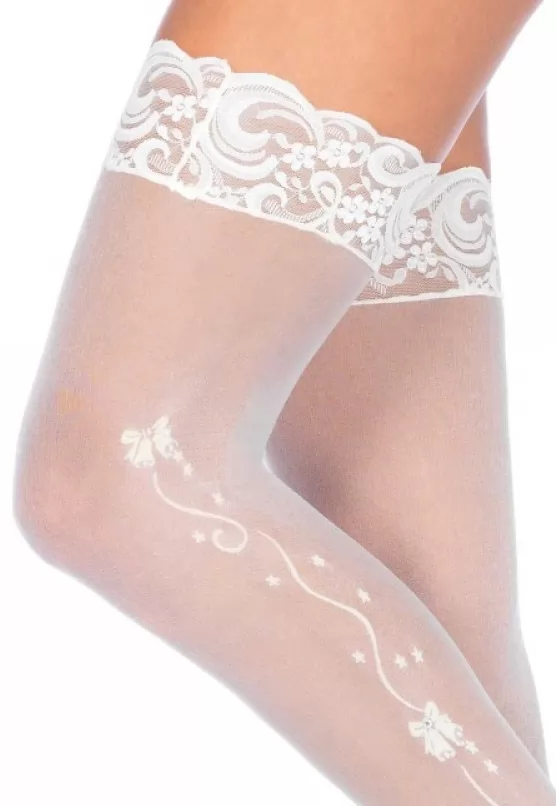 White Star and ribbon Stockings