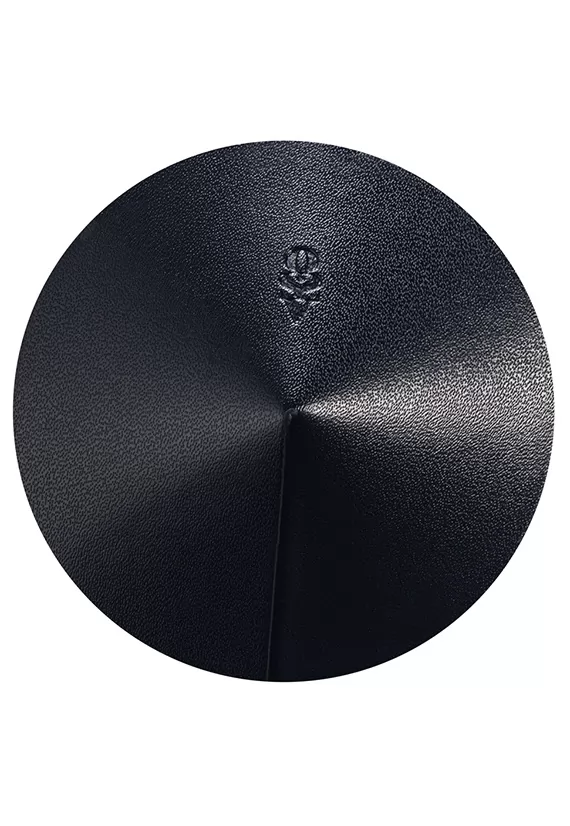 Black genuine leather nipple covers Sublimie