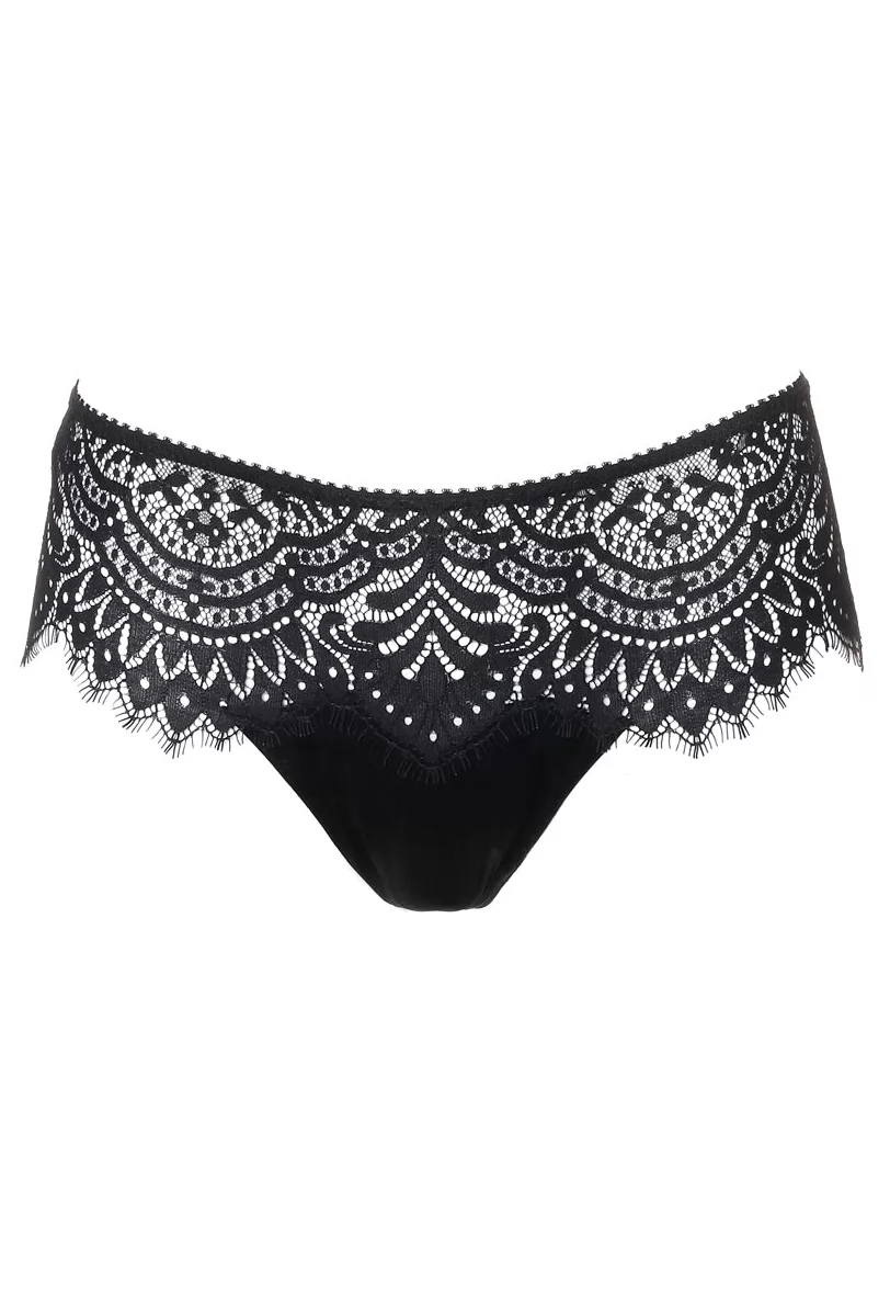 Black Swan black lace Thong