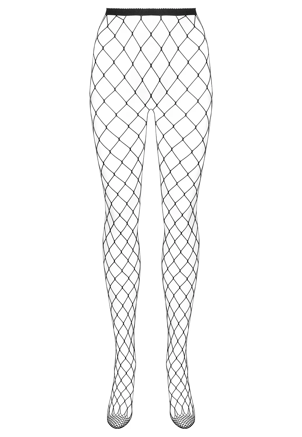 Black wide fishnet tights S812