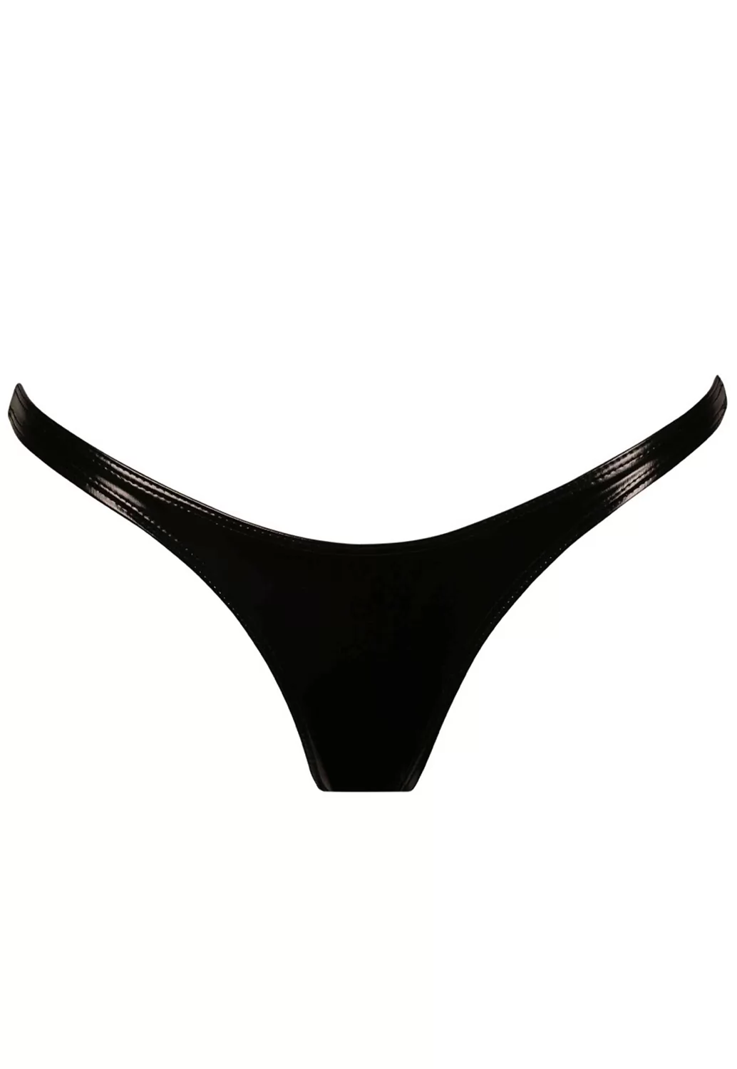 S vinyl black Thong