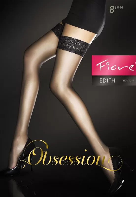 Edith ultra sheer Stockings 8 Den Black