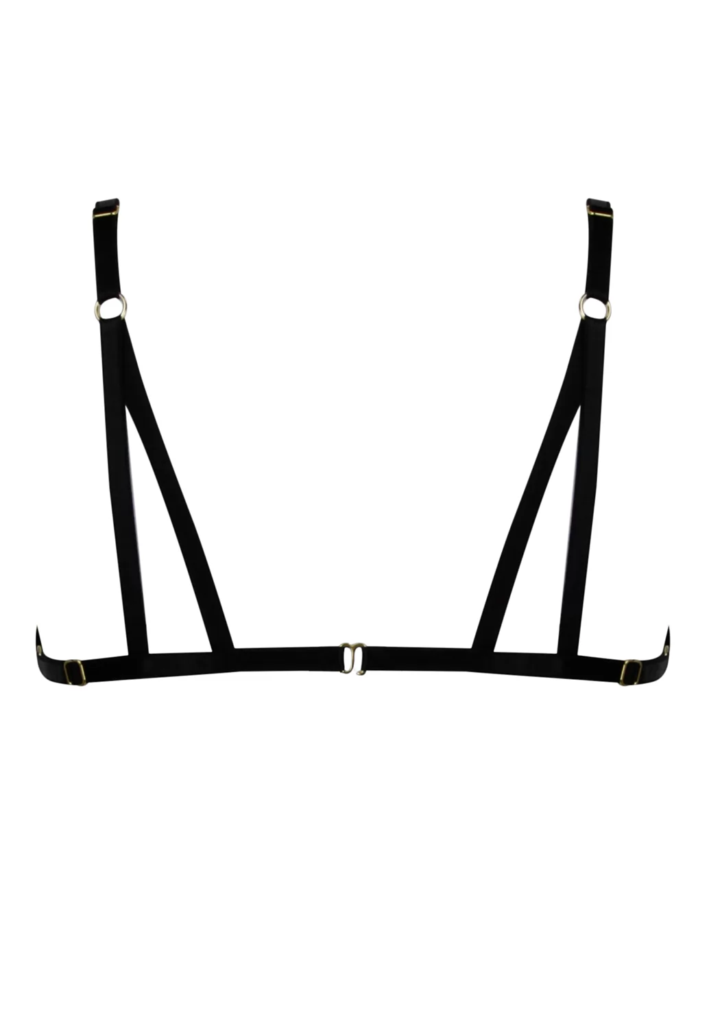 Elf Zhou Black Frame Bondage Open Bra