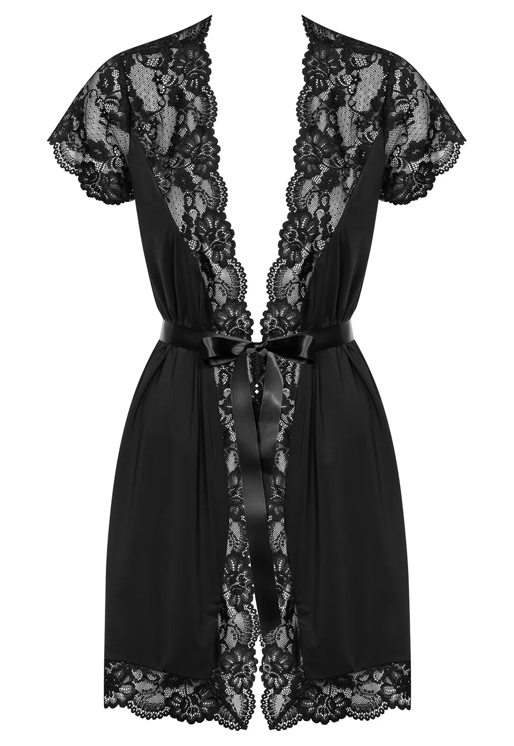 Lace Robe Black 810