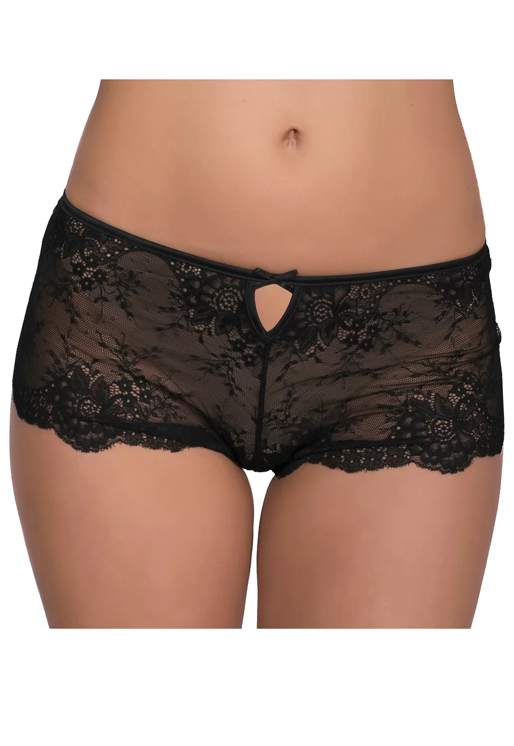 Prestige black lace shorts
