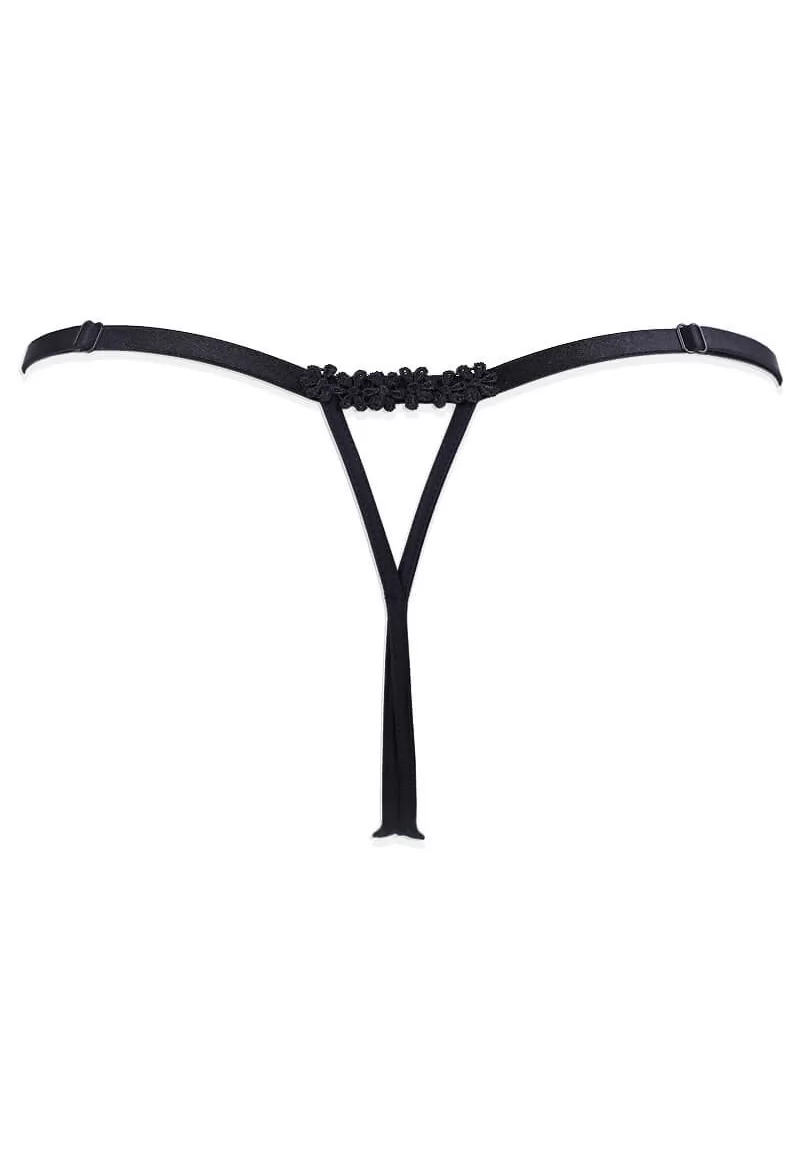 Capeline crotchless Thong