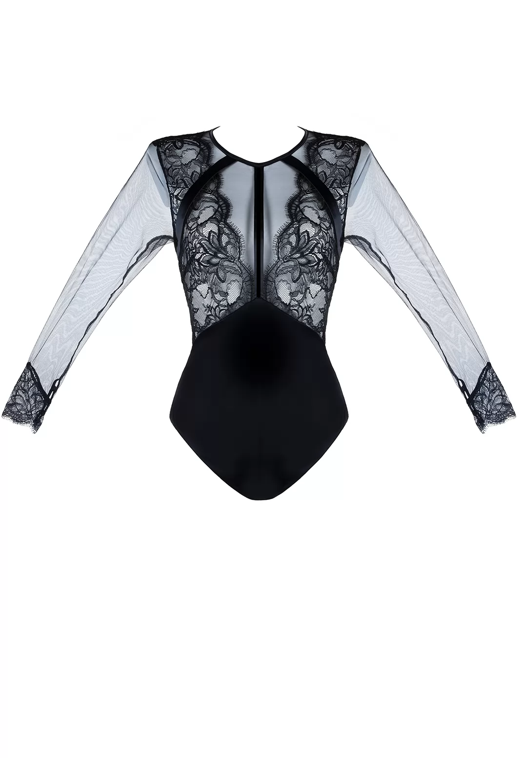 Valse black Long Sleeves Bodysuit