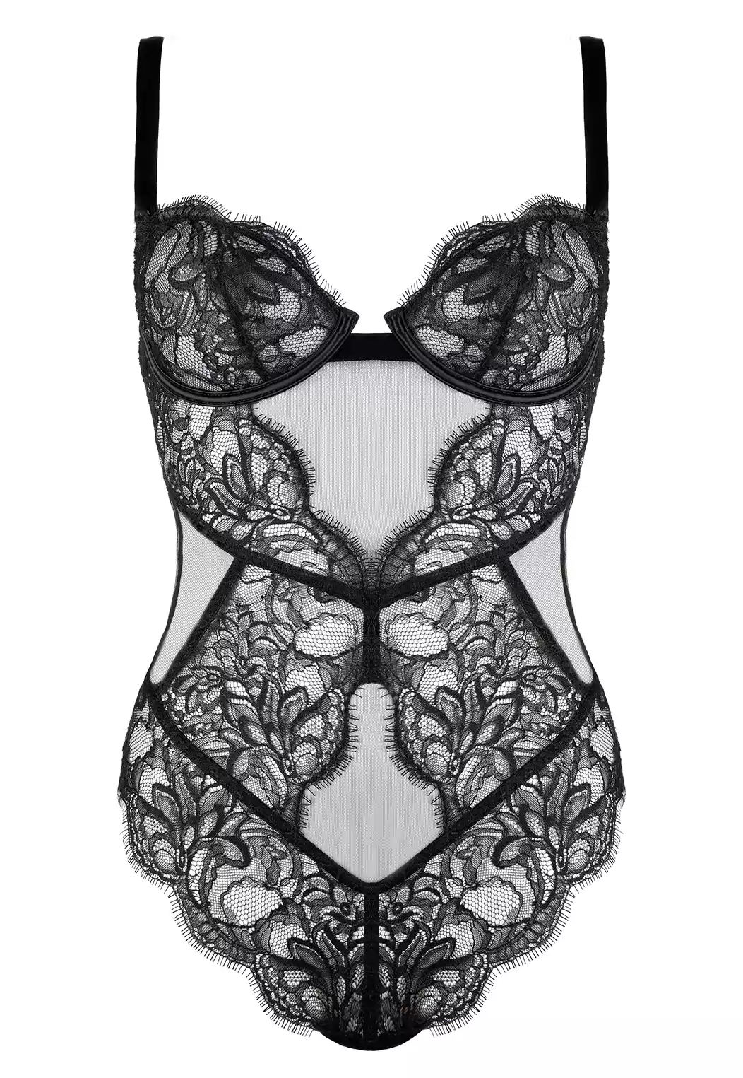 Valse black Underwired Brazilian Bodysuit