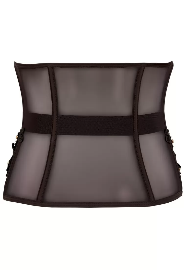 Black belted waist cincher