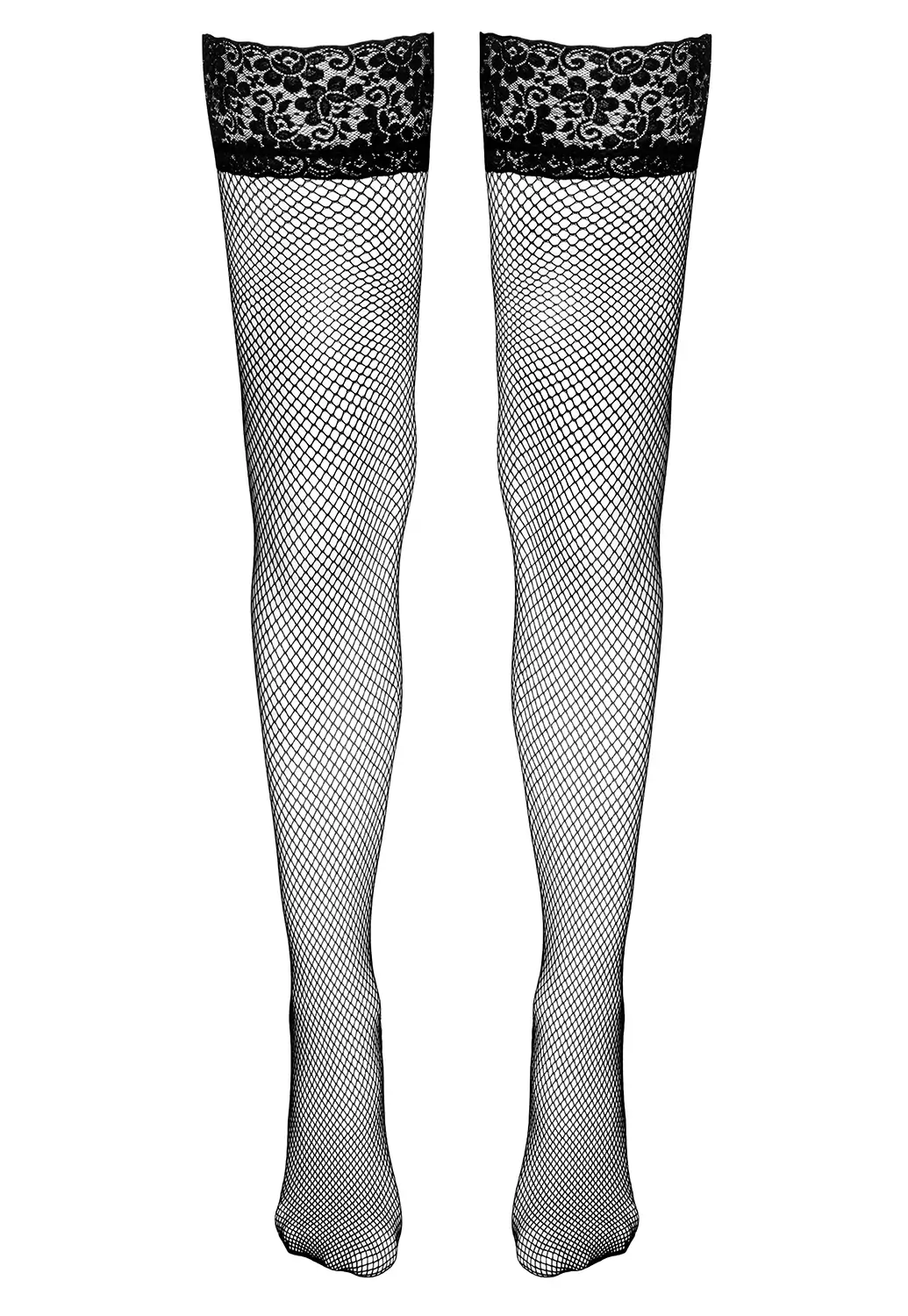 Black stay up fishnet stockings