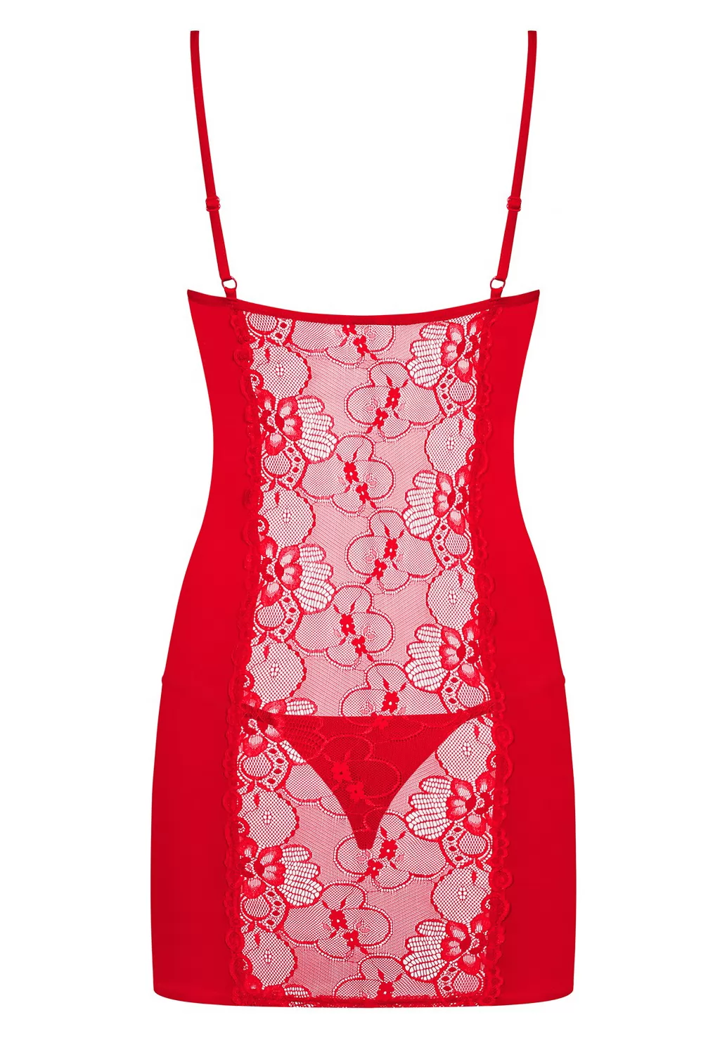Chemise Lace Heartina Red